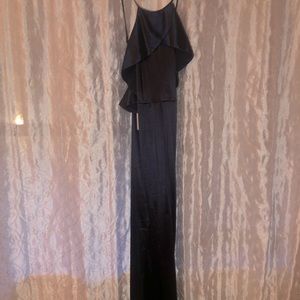 lindsay double ruffle formal dress